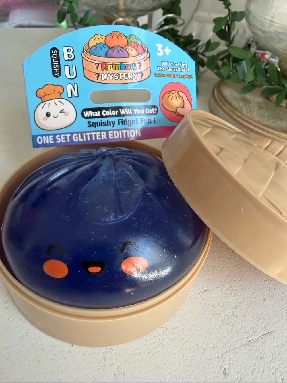 Squishy Dumpling Glitter  - Blue
